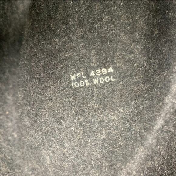 Vintage Makins New York Black Trilby Teardrop 100% Wool Felt Fedora Hat 4384 - Picture 7 of 9